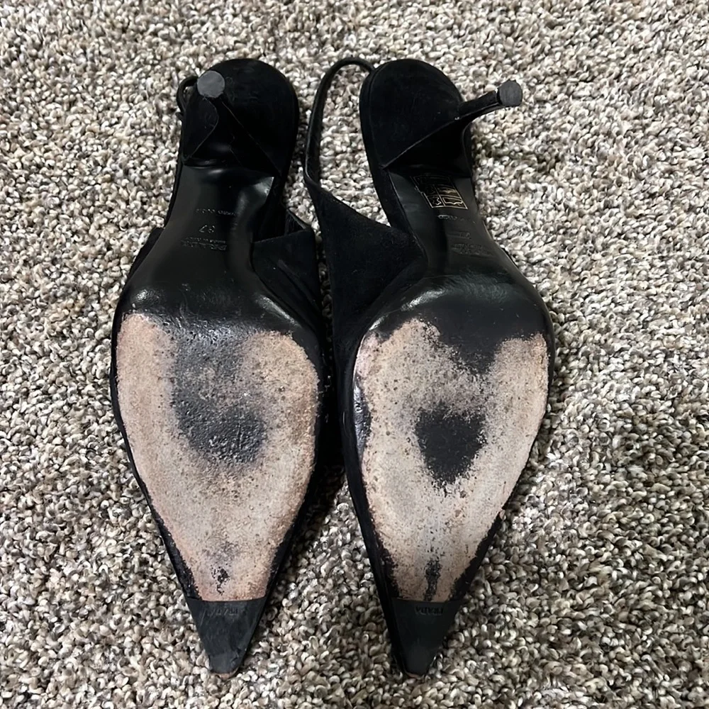 Prada black suede heels - Picture 8 of 8